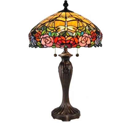 Dale Tiffany TT15097 Evelyn 27 inch 75 watt Fieldstone Table Lamp Portable Light - Image 1 of 2