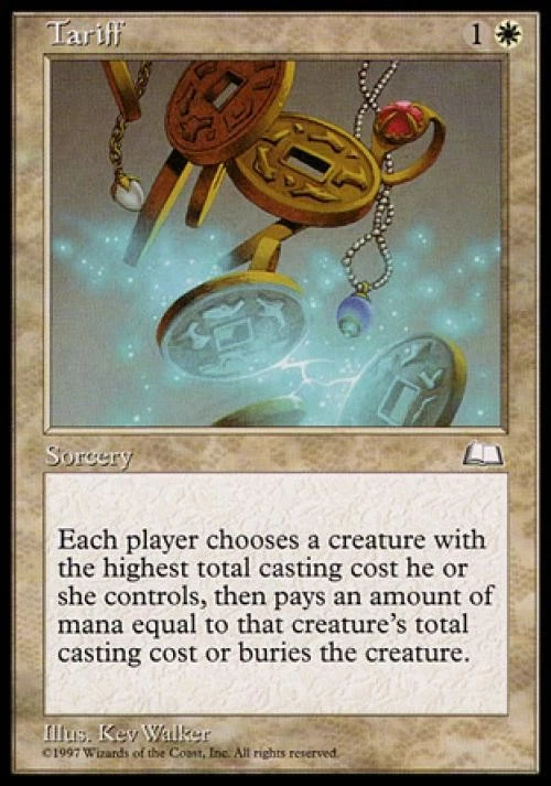 Tariff - Medium Play MTG Weatherlight - Image 1 of 1