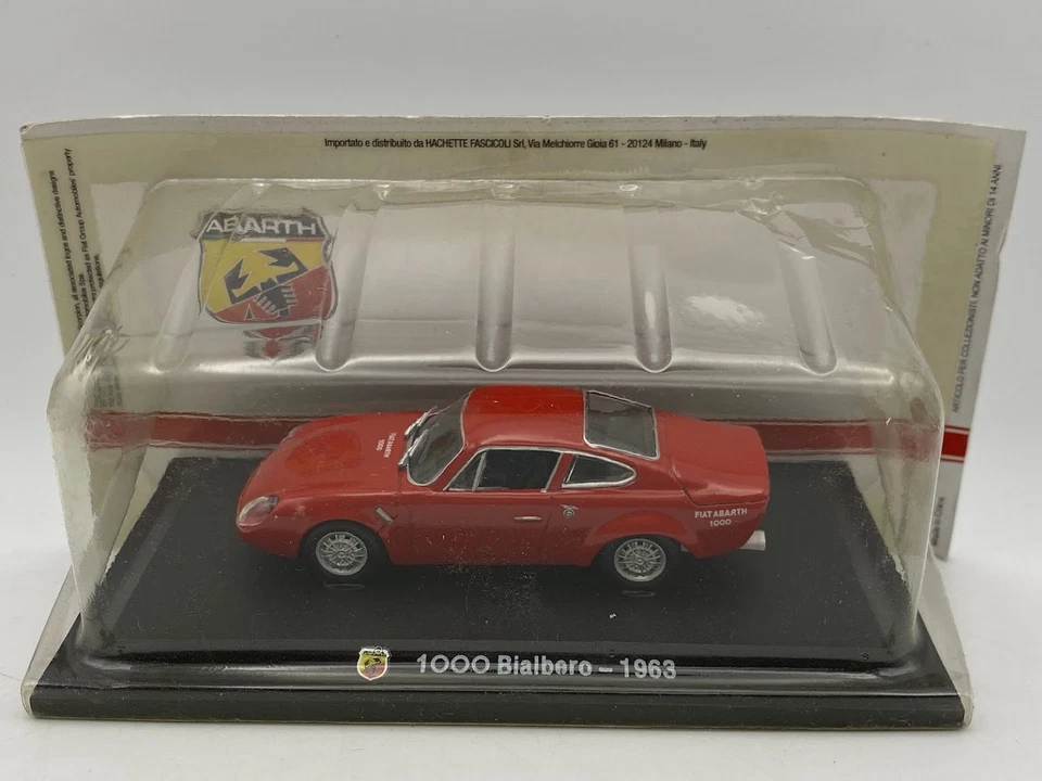 ABARTH 1000 bilbaero 1963 red 1:43 diecast model car scale - Image 1 of 1