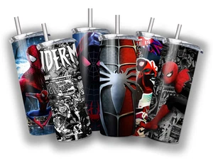 Spiderman 20 OZ VASO ACERO INOXIDABLE + TAPA/PAJITA - Imagen 1 de 13