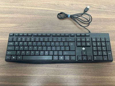 Black USB Wired Slim Keyboard Very Good - Image 1 of 3