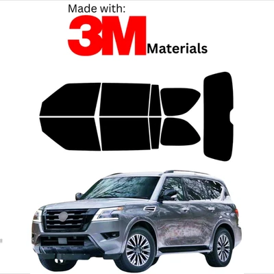 Предварительно вырезанная тонировка окна для Nissan Armada Suv 17-23 цвет стабильная керамика сделано с 3M - Изображение 1 из 4