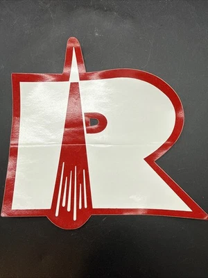 1963 ROCKETDYNE ‘R’ STICKER FOR AN F-1 ENGINE CLOSURE NASA VINTAGE 6" - Image 1 of 4