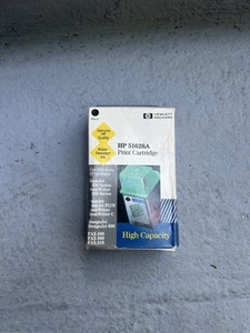 HP Inkjet Print Cartridge Black 51626A Genuine Printer Ink - Expired 1995 - Picture 1 of 4