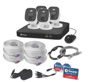 Swann 2K DVR 8 Channel 4 PRO2KMQB 4MP Bullet CCTV Cameras 256 SD 8468042KMQB HD - Picture 1 of 5