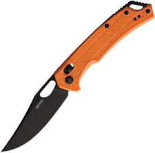 SRM Knives 9201 Pocket Knife Ambi Lock Orange FRN Folding Stainless Blade