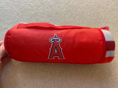 (Free Shipping) Anaheim Angels Throw Roll Up Fleece Blanket 4/23/22 Cover