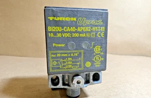 Turck BI20U-CA40-AP6X2-H1141 / 1627297 Proximity Sensor 20mm Range 10-30Vdc, NNB - Picture 1 of 6