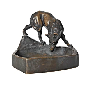 Bronze Wolf Gießerei Gladenbeck Berlin signiert Ida Praetorius-Vogel Tierfigur - Bild 1 von 15
