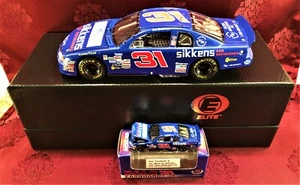 DALE EARNHARDT JR #31 Sikkens Car Refinishes Blue 1997 1/24 Elite & 1/64 HO SET - Picture 1 of 11