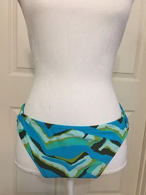 Parte inferior de biquíni feminina Mossimo tamanho XL azul e marrom nova sem etiquetas - Imagem 1 de 3