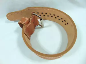 Nuevo sin etiquetas Cinturón Hebilla Powerlifting Cuero Gamuza Corte Pioneer 10mm x 4 pulgadas Nuevo - Imagen 1 de 9