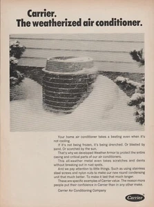 1967 Carrier Air Conditioning -"The Weatherized Air Conditioner"- Print Ad Photo - Picture 1 of 1