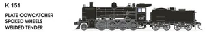 SDS MODELS HO VICTORIAN RAILWAYS K CLASS STEAM LOCOMOTIVE 151 DC or DCC OPTION - Picture 1 of 1