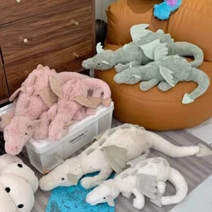 Jelly cat Snow Dragon Plush Soft Stuffed Animal New Brand 30/50cm/70cm/90cm NEU - Picture 1 of 16