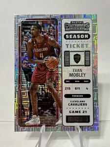 EVAN MOBLEY 2022-23 Panini Contenders Silver Mojo Season Ticket CAVALIERS - Picture 1 of 2