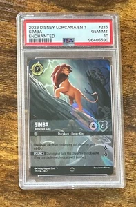 2023 Disney Lorcana EN 1 Enchanted #215 Simba PSA 10 - Picture 1 of 2