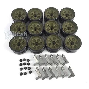 Henglong 1/16 Scale Russian T72 RC Tank 3938 Plastic Road Wheels Model Parts - Picture 1 of 3