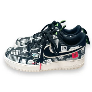 Nike Air Force 1 '07 LX Paquete Mundial - Raro - Negro Impreso talla 9.5 EE. UU. Para hombres - Imagen 1 de 12