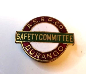 A.S. & R. Co Durango Safety Committee Hut Anstecknadel Vintage - Bild 1 von 2