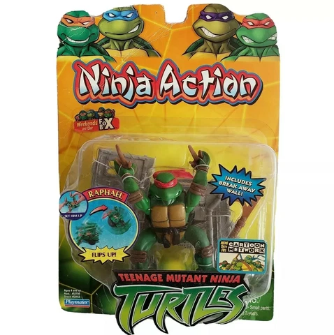 Teenage Mutant Ninja Turtles RAPH Ninja Action Raphael 2004 TMNT Breakaway Wall Cover