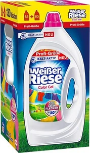Weißer Riese Color Gel, Buntwaschmittel ideal für Familien, recycelbar 1x 130 WL - Bild 1 von 2