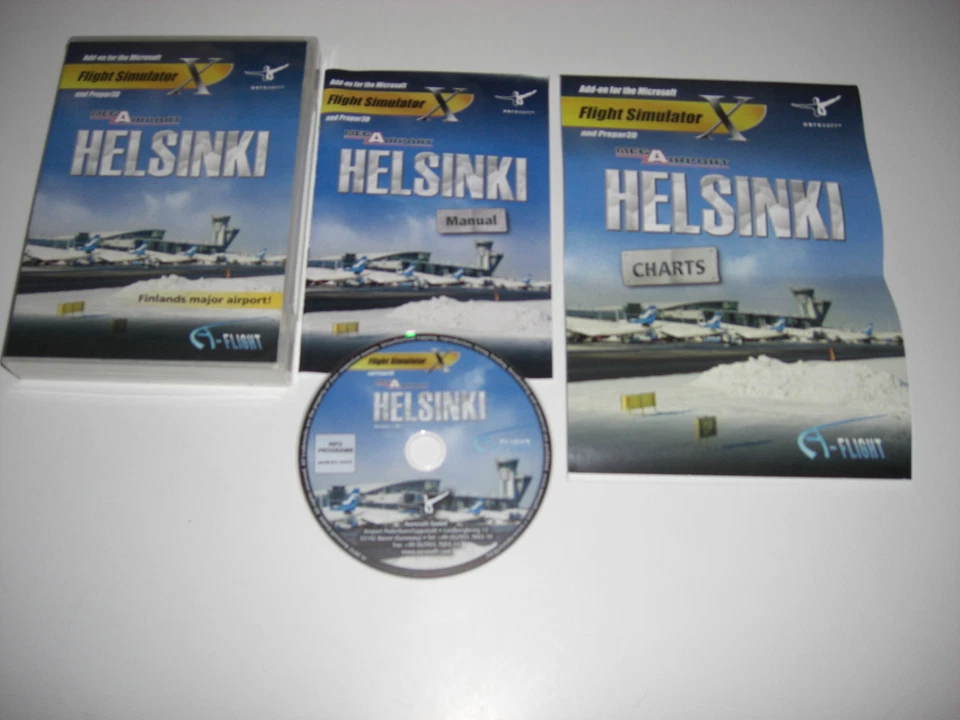 Mega Airport Helsinki PC DVD Rom Add-On Flugsimulator X FSX & Prepar3d - Bild 1 von 1