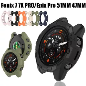 For Garmin Epix Pro 51mm 47mm 42mm Fenix 7X 7S 7 Pro TPU Case Protective Cover - Picture 1 of 55