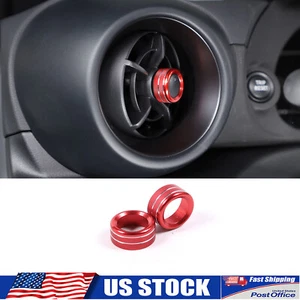 2x Side Air Vent Knob Tap Alloy Trim Cover Cap Ring Fit For GR86 / BRZ 2022-2025 - Picture 1 of 9