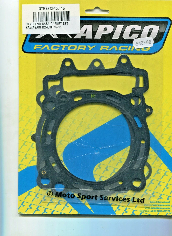 Tête & Base Joint Ensemble Kawasaki KXF 450 2016-2018 Kx450f ( Apico )