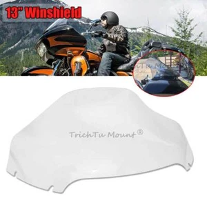 Clear 13" Wave Windshield Windscreen For Harley Road Glide FLTRX 2015-2023 2022 - Picture 1 of 15