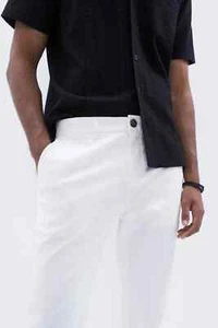 Unison Label SLIM CHINO PANT OFFWHITE 34 - Picture 1 of 3