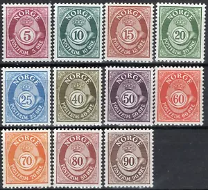 14 Norway 1969-1978, NK 617-811, MNH, MI 478, Posthorn set. - Picture 1 of 1