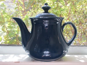 Million Dollar Coffee Tea Pot Marine Blue, No Hall China Marking on the Pot - Picture 1 of 12