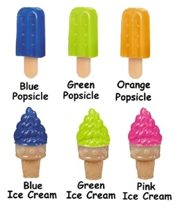 Mini Cooling Dog Toys Fun Summer Ice Cream Cone or Popsicle Choose Color & Shape - Picture 1 of 15
