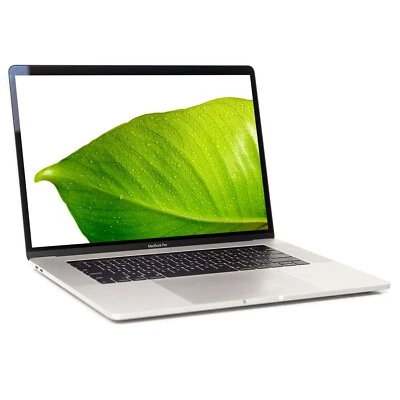 Apple MacBook Pro 15" 2019 Silver i7 9th Gen 2.6GHz 16GB 512GB SSD MV902LL/A LB - Image 1 of 4