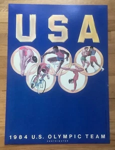 1984 US Olympic Team Contributor Poster-  20x27 1/2” - Very Good Condition - Picture 1 of 6