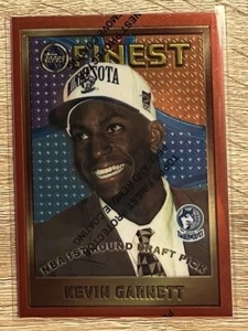 1995-96 Topps Finest W/ Coating #115 Kevin Garnett RC - Picture 1 of 2