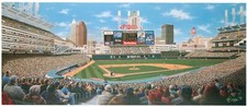 1994 Jacob's Field First Pitch Sports Print Ad Card Cleveland Indians Order Ball