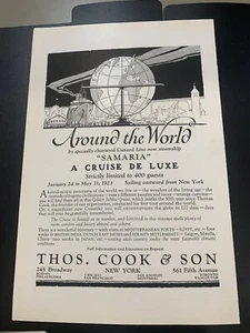 Anuncio publicitario vintage de 1922 Cunard Line Samaria - Imagen 1 de 2