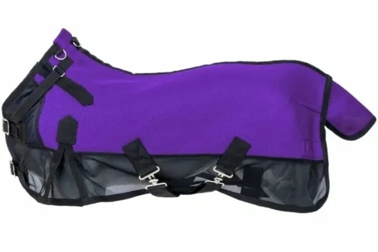 Tough1 Mini hoja de mosca de malla de aire con tachuela de caballo ajustada talla 39 púrpura Foto 1 de 1