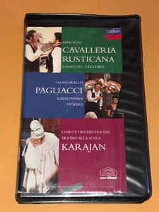 Cavalleria Rusticana Pagliacci Karajan VHS Tape 1996 Mascagni Leoncavallo - Picture 1 of 6