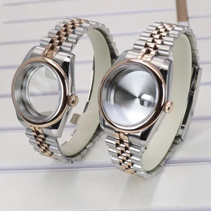 Cassa Orologio 36/40mm nh35 Bracciale Giubileo 904L Acciaio per Seiko nh36 Quadrante 28,5mm - Foto 1 di 13