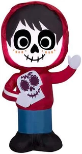 Gemmy Airblown Miguel de Coco con Skull Disney, 3,5 pies de alto, rojo - Imagen 1 de 3
