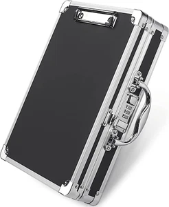 Heavy Duty Metal Combination Lock Clipboard with Storage Aluminum Case. - Picture 1 of 12