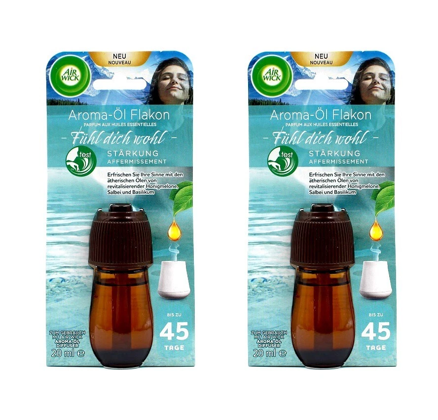 Air Wick Aroma-Öl Flakon Nachfüller Fühl dich wohl , 2x20ml 4251758402967 - Bild 1 von 1