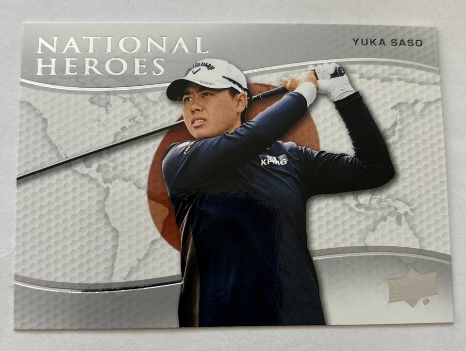2024 Upper Deck Yuka Saso National Heroes Gold Golf Card #NH-16 Ranked #10 LPGA - Image 1 of 4