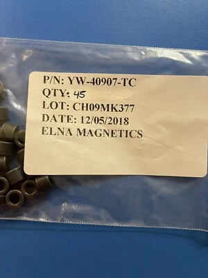 YW-40907-TC TOROID 7.53 uH 30% ELNA FOLLOW LINK IN DESCRIPTION (5 PER LOT) - Image 1 of 4