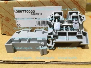 50pcs Weidmuller Terminal SAKDU16 16mm2 Rail Terminal Block 1256770000 - Picture 1 of 1