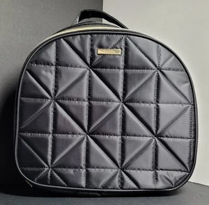 Modella Black Quilted Cosmetic Toiletry Organizer Stylist Travel Bag NWOT - Picture 1 of 13